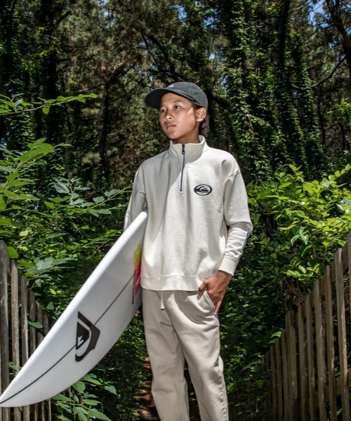 Quiksilver（クイックシルバー）の「SATURN HALF ZIP SWEA/クイックシルバーキッズハーフジップスウェットトレーナー（スウェット・キッズ・グレー/ブラック/アイボリー・130/140/150/160）」の11枚目の写真