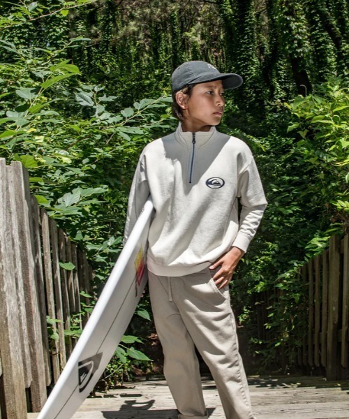 Quiksilver（クイックシルバー）の「SATURN HALF ZIP SWEA/クイックシルバーキッズハーフジップスウェットトレーナー（スウェット・キッズ・グレー/ブラック/アイボリー・130/140/150/160）」の12枚目の写真