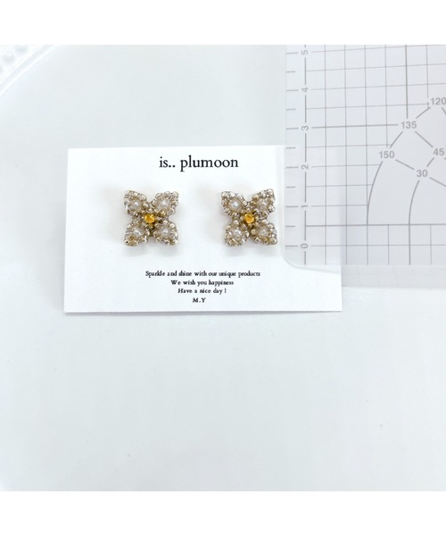 tone（トーン）の「【plumoon】ワンポイントフラワー尖った花弁(MA)（ピアス（両耳用）・レディース・オレンジ系その他・FREE）」の7枚目の写真