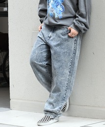 vintage like loose fit tapered denim pants/ヴィンテージ ライク ルーズフィット テーパード デニムパンツ【IR】 オーバーサイズ メンズ レディース