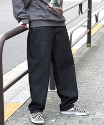 HALHAM（ハルハム）の「vintage like loose fit tapered denim pants/ヴィンテージ ライク ルーズフィット テーパード デニムパンツ【IR】 オーバーサイズ メンズ レディース（デニムパンツ）」