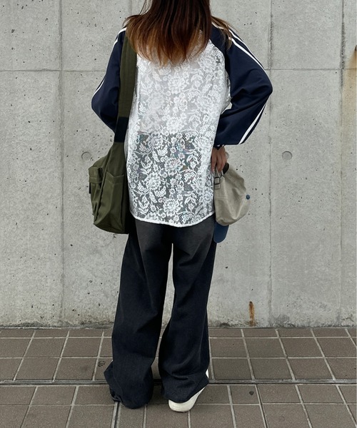 kutir(クティール)の「レースラグランハートロンT(Tシャツ/カットソー・レディース・その他/カーキ/ブラック/ボルドー/ホワイト・FREE)」の16枚目の写真