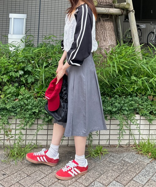 kutir(クティール)の「レースラグランハートロンT(Tシャツ/カットソー・レディース・その他/カーキ/ブラック/ボルドー/ホワイト・FREE)」の9枚目の写真