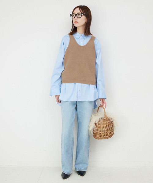 SLOBE IENA(スローブイエナ)の「BAGMATI/バグマティ ファーカゴバッグ BBK24-SS28-FUR(かごバッグ・レディース・アイボリー・FREE)」の3枚目の写真