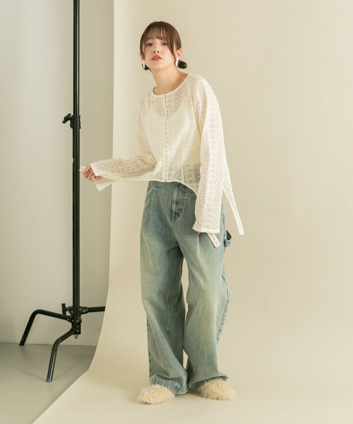 KBF（ケイビーエフ）の「フロントホックレースプルオーバー（Tシャツ