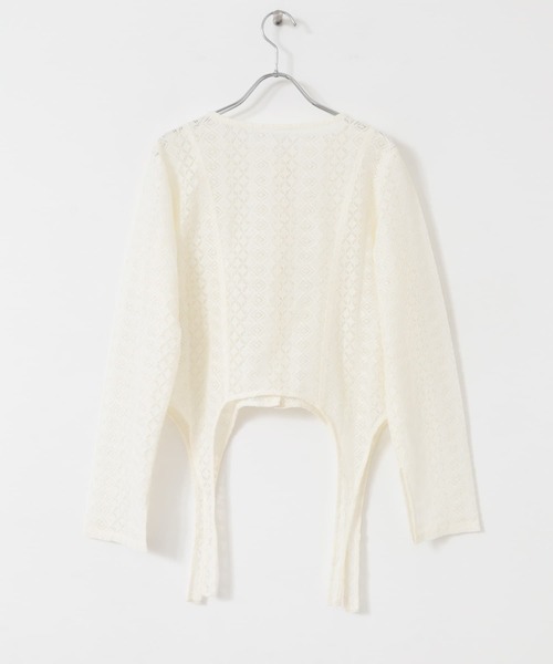 KBF（ケイビーエフ）の「フロントホックレースプルオーバー（Tシャツ/カットソー・レディース・ブラック/アイボリー・ONE）」の19枚目の写真