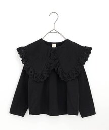 p.premier | レース使いの大きな衿の長袖Tシャツ(Tシャツ/カットソー)