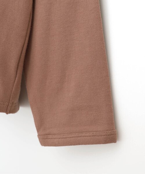 p.premier（ピードットプルミエ）の「レース使いの大きな衿の長袖Tシャツ（Tシャツ/カットソー・キッズ・ブラック/アイボリー/ブラウン・90/100/110/120/80/130/140）」の4枚目の写真