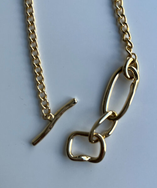 Chez toi（シェトワ）の「ダブルチェーンネックレス（ネックレス・レディース・シルバー/ゴールド・FREE）」の6枚目の写真