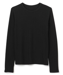 コットンカシミヤ クルーネックカットソー