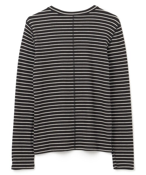 tシャツ コットンカシミヤブレンドリブ クルーネックTシャツ WVA3978 レディース コットンカシミヤブレンドリブ クルーネックTシャツ WVA3978