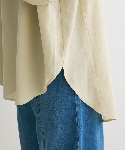 Green Parks(グリーンパークス)の「シャーリングボリュームチュニック(チュニック・レディース・アイボリー/オリーブ/チャコールグレー・FREE)」の21枚目の写真