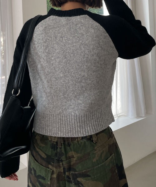 WEGO（ウィゴー）の「WEGO/フラッフィーグラフィックちびニット（ニット/セーター・レディース・ブラック/オフホワイト/杢グレー/ブラック系その他/その他4/アイボリー/その他1/その他2/その他3・FREE）」の19枚目の写真