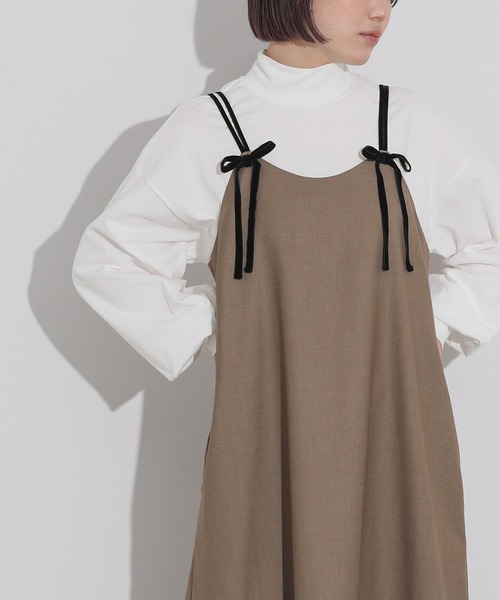 n'OrLABEL(ノアールレーベル)の「タートルボリューム袖ロンT(Tシャツ/カットソー・レディース・ボルドー/オフホワイト/ブラック/チャコールグレー・2/1)」の19枚目の写真