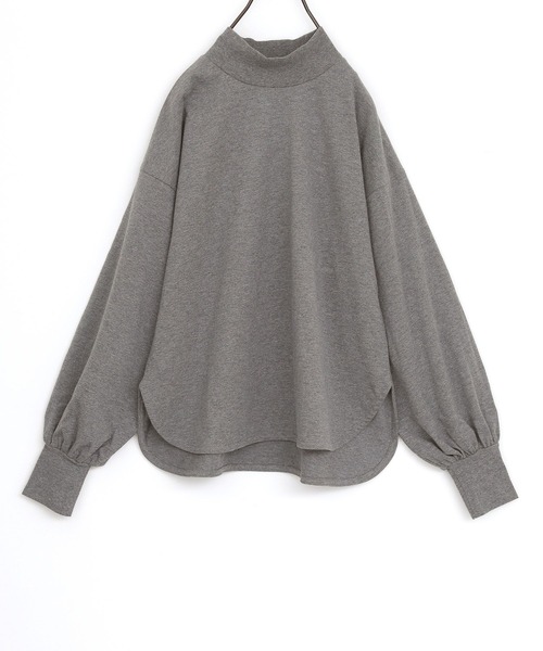 n'OrLABEL(ノアールレーベル)の「タートルボリューム袖ロンT(Tシャツ/カットソー・レディース・ボルドー/オフホワイト/ブラック/チャコールグレー・2/1)」の12枚目の写真