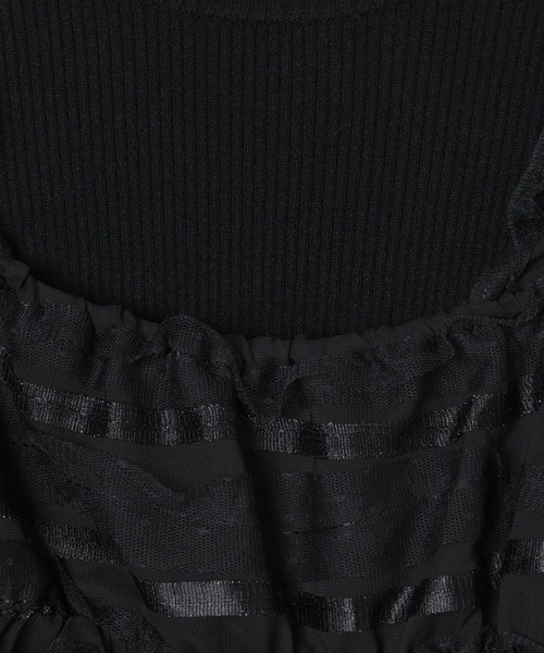 GLOBAL WORK(グローバルワーク)の「2SETメルティ*ビスチェ/AND YUA ANY/142322(ニット/セーター・キッズ・グレー×サックスブルー/ブラック×ブラック・150cm/160cm)」の10枚目の写真