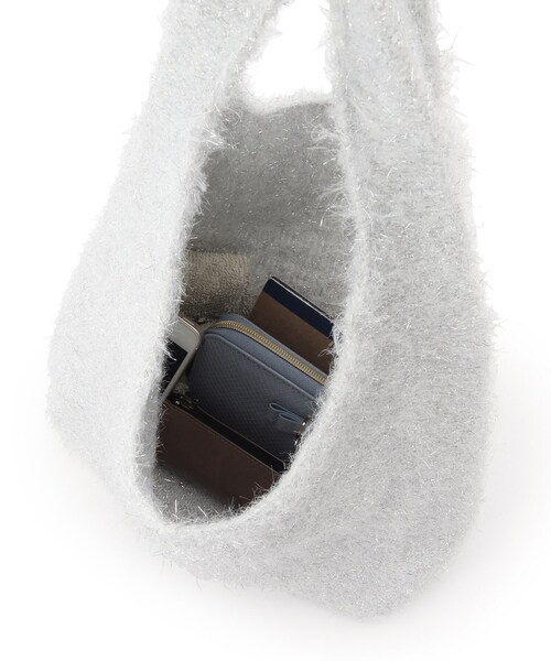 grove（グローブ）の「◆ラメニットショルダー（トートバッグ・レディース・チャコールグレー/オフホワイト/グレー・00）」の20枚目の写真