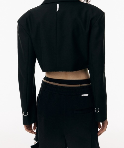 JOSE MOON(ジョゼムーン)の「SLIT SWEAT PANTS with PEARL/スリットスウェットパンツウィズパール(スウェットパンツ・レディース・ブラック/グレー/ホワイト・36/38)」の20枚目の写真