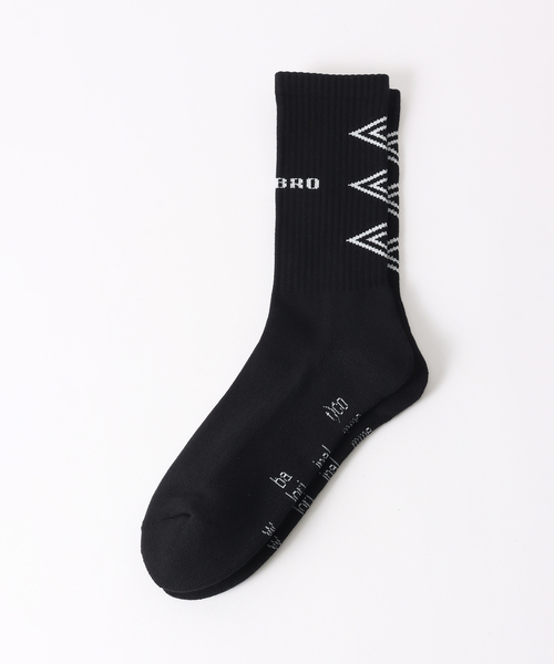 bal(バル)の「【BAL × UMBRO / バル × アンブロ】JACQUARD SOCKS(ソックス/靴下・メンズ・ブラック/ホワイト・FREE)」の2枚目の写真
