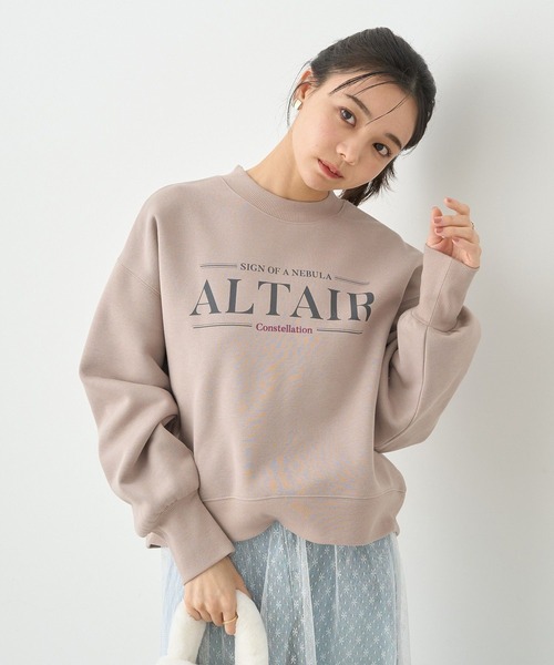 earth music&ecology（アースミュージックアンドエコロジー）の「アソートロゴショートスウェット（スウェット・レディース・チャコールグレー/ピンクベージュ/オートミール/ネイビー・FREE）」の5枚目の写真