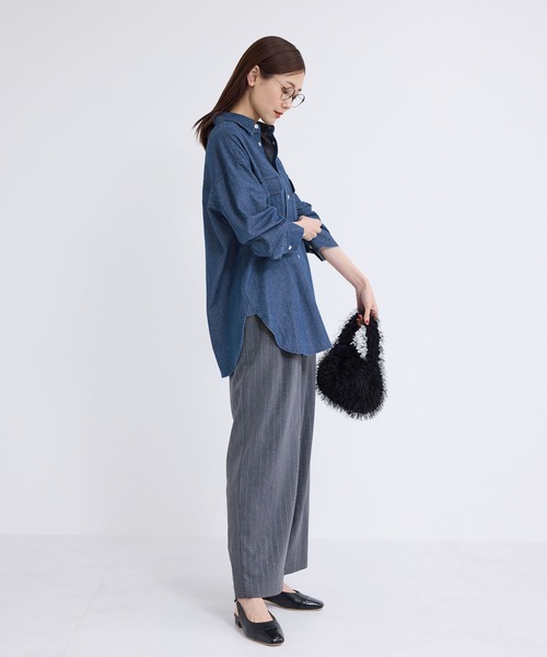 ROPE' PICNIC（ロペピクニック）の「デニムシャツ（シャツ/ブラウス・レディース・ブルー/サックスブルー・38）」の12枚目の写真