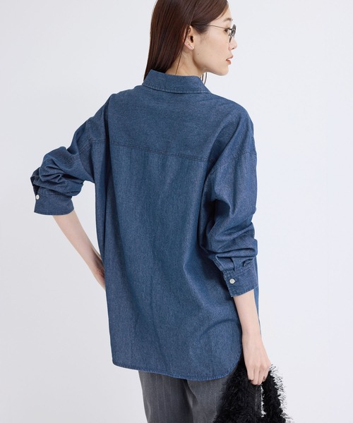ROPE' PICNIC（ロペピクニック）の「デニムシャツ（シャツ/ブラウス・レディース・ブルー/サックスブルー・38）」の15枚目の写真