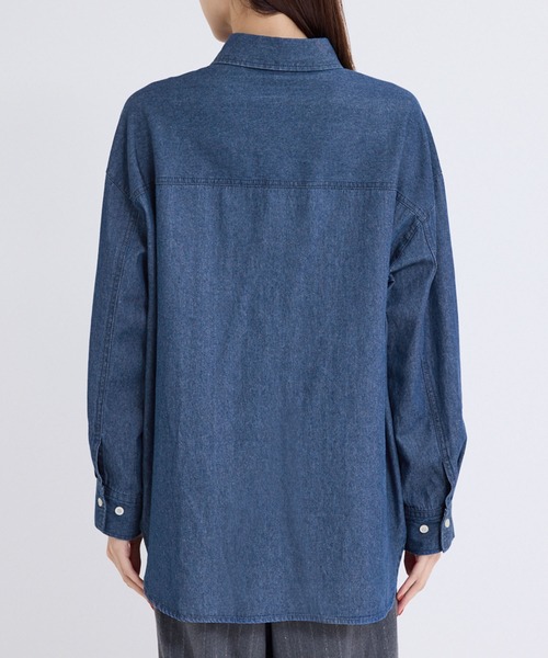 ROPE' PICNIC（ロペピクニック）の「デニムシャツ（シャツ/ブラウス・レディース・ブルー/サックスブルー・38）」の21枚目の写真