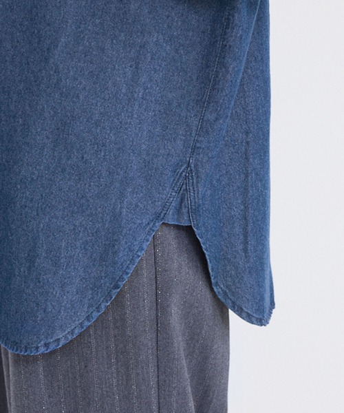ROPE' PICNIC（ロペピクニック）の「デニムシャツ（シャツ/ブラウス・レディース・ブルー/サックスブルー・38）」の16枚目の写真