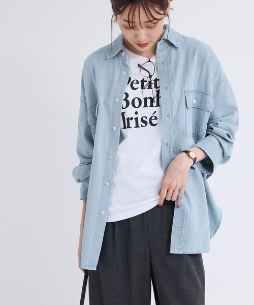 ROPE' PICNIC（ロペピクニック）の「デニムシャツ（シャツ/ブラウス・レディース・ブルー/サックスブルー・38）」の7枚目の写真