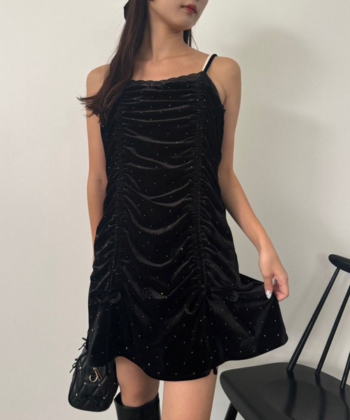 one after another NICE CLAUP（ワンアフターアナザーナイスクラップ）の「ドロストチュニックワンピース（ワンピース・レディース・チャコールグレー/アイボリー/ブラック・FREE）」の7枚目の写真