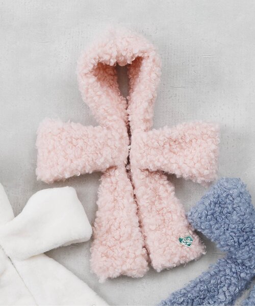 algy（アルジー）の「リボンネック（マフラー・キッズ・オフホワイト/サックスブルー/ピンク・FREE）」の3枚目の写真