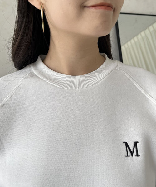 prose verse(プロズヴェール)の「袖ハートM刺繍ロゴ裏起毛スウェット(Tシャツ/カットソー・レディース・オフホワイト/グレー/ピンク/ブラック・MEDIUM)」の21枚目の写真