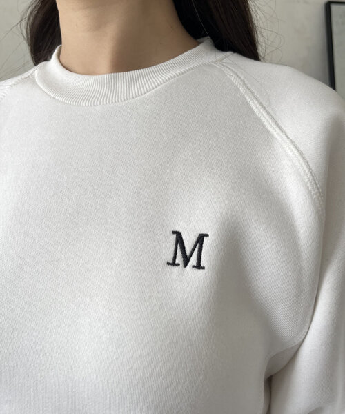 prose verse(プロズヴェール)の「袖ハートM刺繍ロゴ裏起毛スウェット(Tシャツ/カットソー・レディース・オフホワイト/グレー/ピンク/ブラック・MEDIUM)」の22枚目の写真