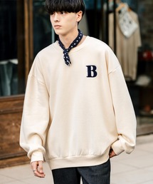 Rocky Monroe（ロッキーモンロー）の「オーバーサイズ裏起毛サガラ刺繍スウェットトレーナー（スウェット・メンズ）」