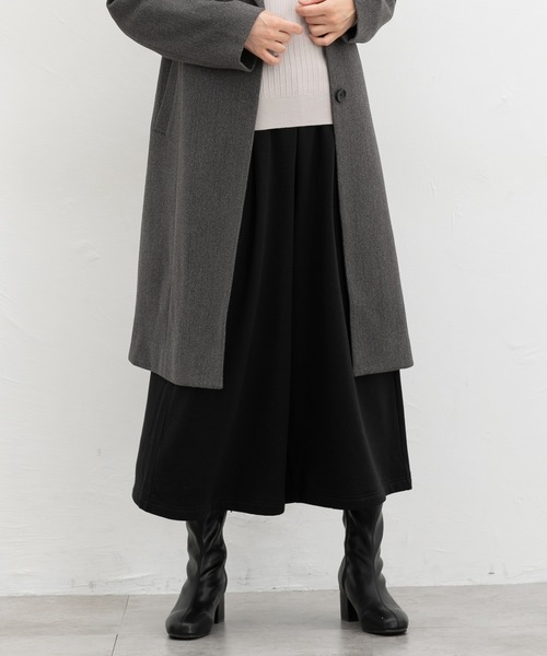 Honeys（ハニーズ）の「【ハニぽか】暖パンあったかガウチョパンツ（その他パンツ・レディース・レッド/ブラック/ネイビー/チャコール/ベージュ・S/M/L/LL/3L）」の17枚目の写真