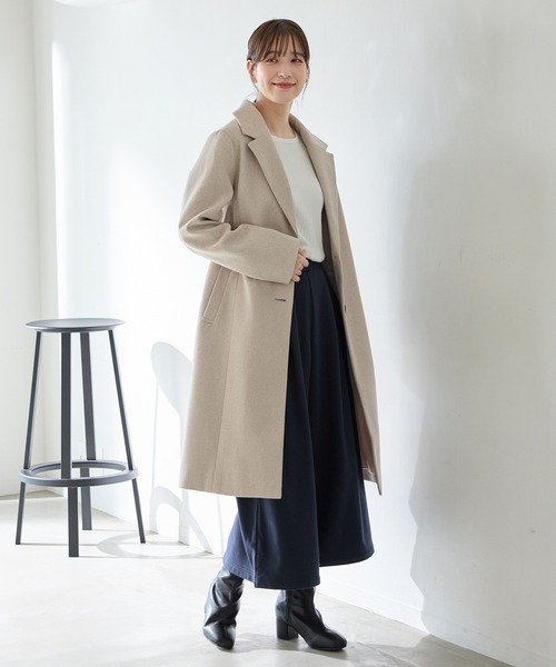 Honeys（ハニーズ）の「【ハニぽか】暖パンあったかガウチョパンツ（その他パンツ・レディース・レッド/ブラック/ネイビー/チャコール/ベージュ・S/M/L/LL/3L）」の22枚目の写真