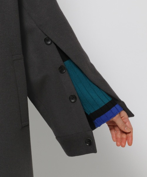 HARE（ハレ）の「ウールソデアキトレンチコート(HARE)（トレンチコート・レディース・グレー/ブラック・FREE）」の21枚目の写真