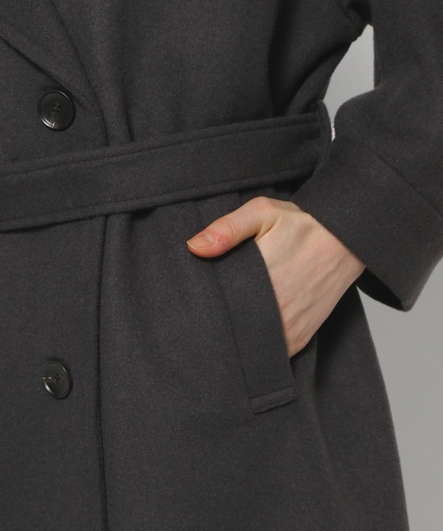 HARE（ハレ）の「ウールソデアキトレンチコート(HARE)（トレンチコート・レディース・グレー/ブラック・FREE）」の11枚目の写真