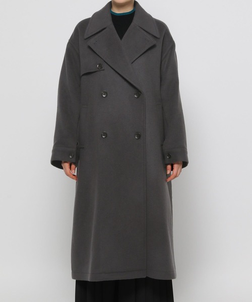 HARE（ハレ）の「ウールソデアキトレンチコート(HARE)（トレンチコート・レディース・グレー/ブラック・FREE）」の5枚目の写真