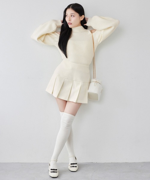 one after another NICE CLAUP（ワンアフターアナザーナイスクラップ）の「あざと肩あきフェミニンニット（ニット/セーター・レディース・チャコールグレー/グレー/オフホワイト/ピンク・FREE）」の20枚目の写真