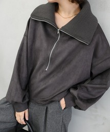 select MOCA（セレクトモカ）の「スエードポンチハーフジップトップス（その他トップス）」