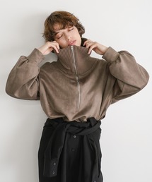 select MOCA（セレクトモカ）の「スエードポンチハーフジップトップス（その他トップス）」