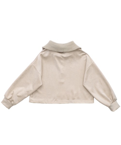 セール】スエードポンチハーフジップトップス（その他トップス