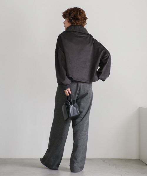 セール】スエードポンチハーフジップトップス（その他トップス