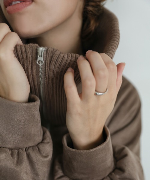 select MOCA（セレクトモカ）の「スエードポンチハーフジップトップス（その他トップス・レディース・アイボリー/ブラック/モカ・FREE）」の22枚目の写真