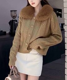 スコットクラブ  ロングカーディガン　ファー　ベージュ系 Foo Tokyo 公式ストア | シアーコットンロングカーディガン