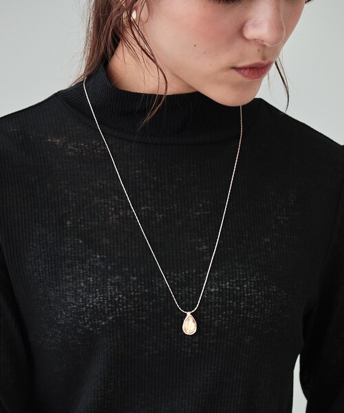 SHOO・LA・RUE(シューラルー)の「◆ビジュードロップネックレス(ネックレス・レディース・ピンクゴールド/ゴールド/シルバー・00)」の4枚目の写真