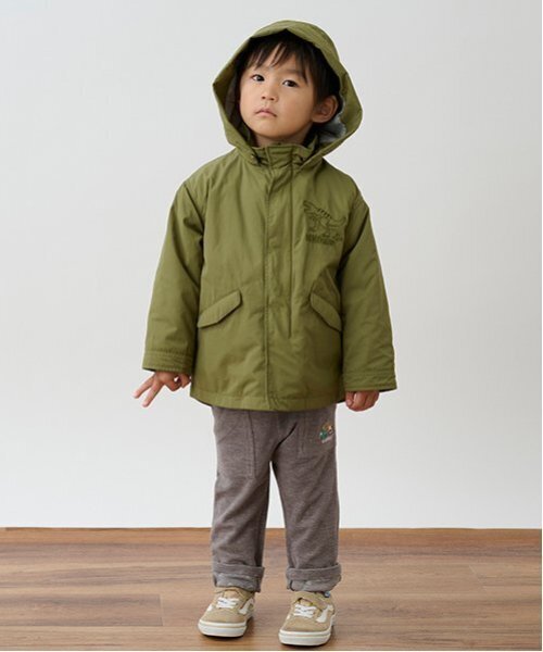 kladskap（クレードスコープ）の「重機裾裏プリントロング丈ストレートパンツ（チノパンツ・キッズ・マスタード/ネイビー・90cm/100cm/110cm/120cm/80ｃｍ）」の8枚目の写真