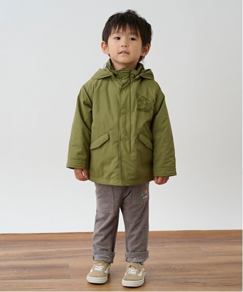 kladskap（クレードスコープ）の「重機裾裏プリントロング丈ストレートパンツ（チノパンツ・キッズ・マスタード/ネイビー・90cm/100cm/110cm/120cm/80ｃｍ）」の9枚目の写真