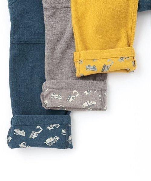 kladskap（クレードスコープ）の「重機裾裏プリントロング丈ストレートパンツ（チノパンツ・キッズ・マスタード/ネイビー・90cm/100cm/110cm/120cm/80ｃｍ）」の20枚目の写真